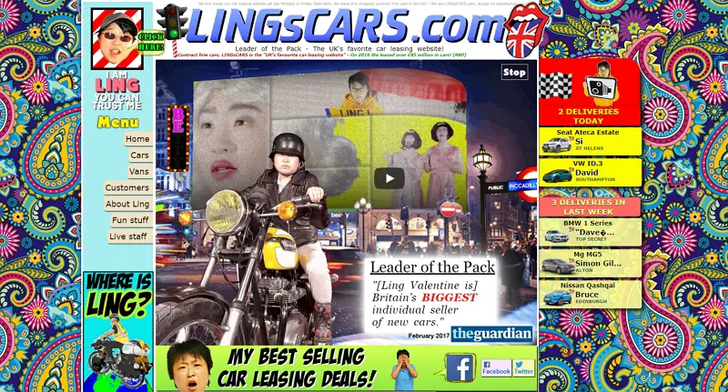 Lingscars.com homepage