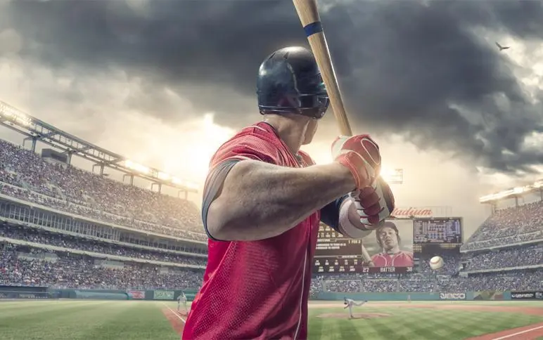 a baseball player holding a bat